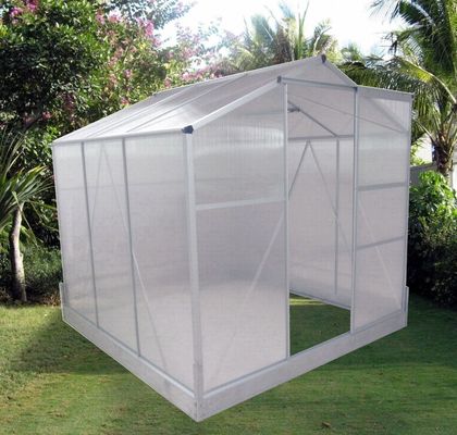 코팅되지 않은 프레임 마무리 6ft X 8ft 야외 정원을위한 큰 정원 온실