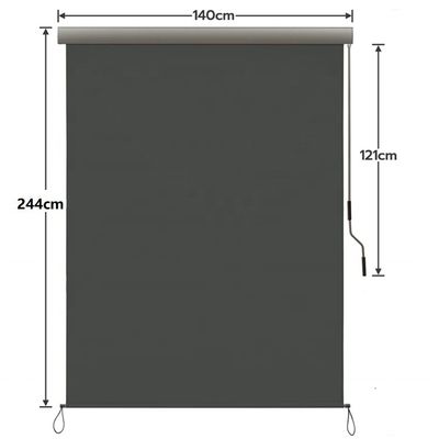 1.6m * 2.5m 폴리에스터 선반 재료 수축성 방수성 햇빛 빗자루 수직 경관