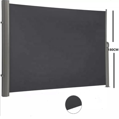 철회 가능한 알루미늄 가구 및 지원 160 * 300cm 폴리에스터 직물 측면 자외선