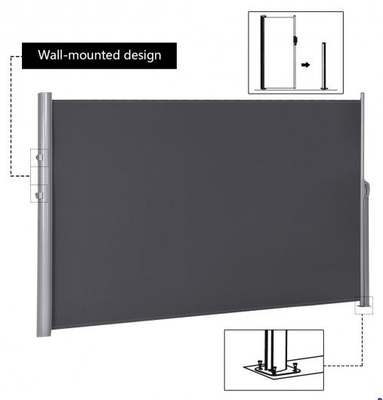 확장 가능한 알루미늄 patio 측면 스크린 천장 개인 정보 분할기 300CM 길이