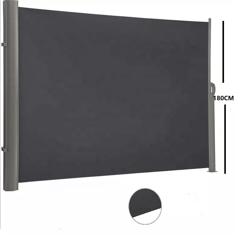 철회 가능한 알루미늄 가구 및 지원 160 * 300cm 폴리에스터 직물 측면 자외선