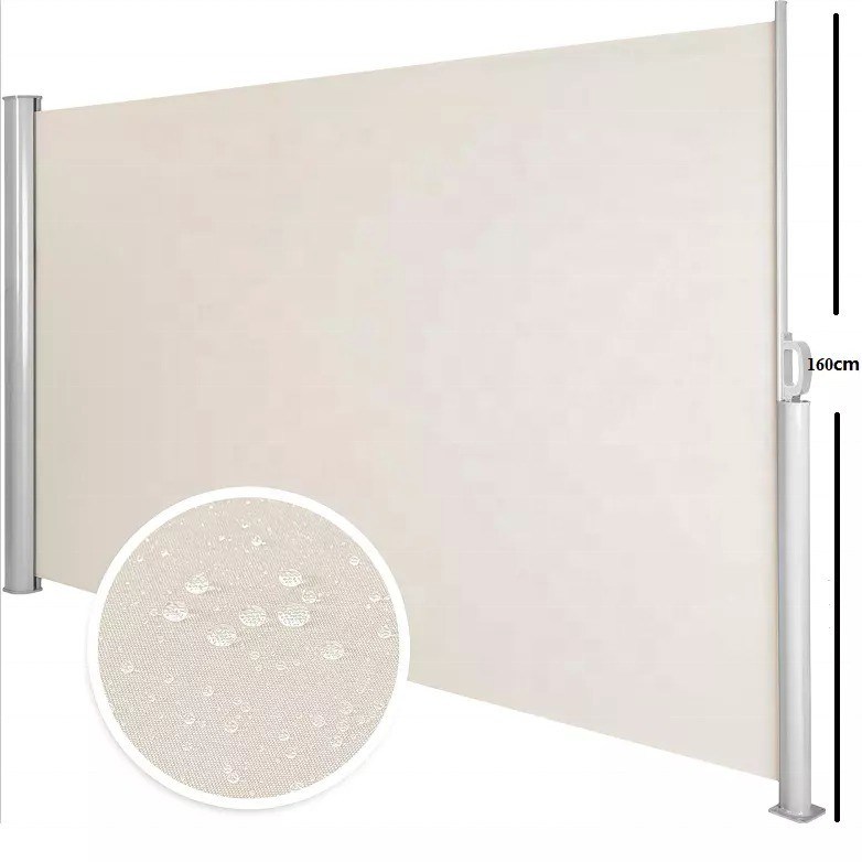 테라스 및 정원용 확장 가능한 측면 천장 태양 그림자 개인 정보 보호 스크린 100% 폴리에스터